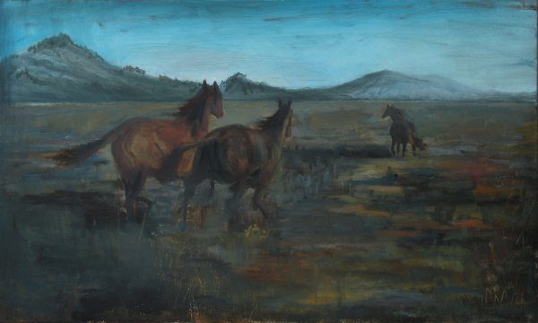 FULL SIZE Horses on Prairie