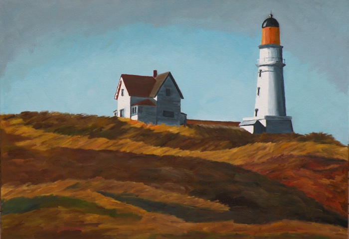 FULL SIZE Interpretation of Hopper's Lighthouse Hill